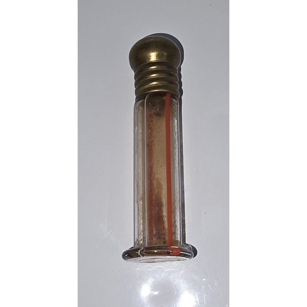 ANTIQUE HAND BLOWN SCENT BOTTLE BLUE & RED STRIPED GLASS GERMAN - Picture 3 of 5